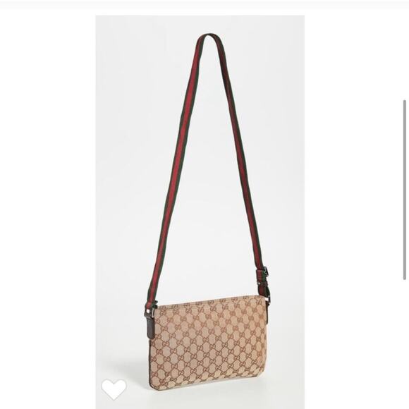 Gucci Brown Canvas Messenger Bag. - Picture 3 of 6